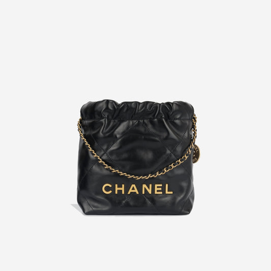 Chanel Chanel 22 Calfskin Black Shoulder Bag Style 3