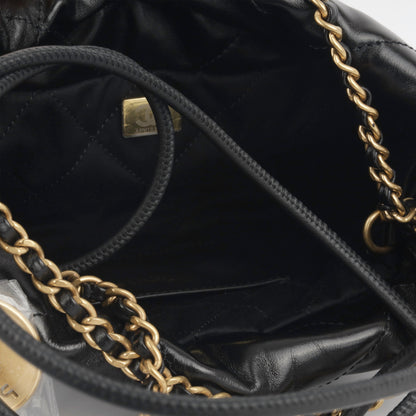 Chanel Chanel 22 Calfskin Black Shoulder Bag Style 3