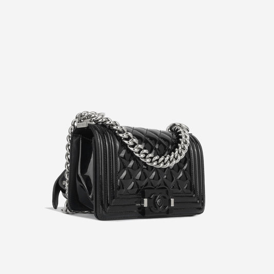Chanel Boy Bag Calfskin Black Shoulder Bag Calfskin