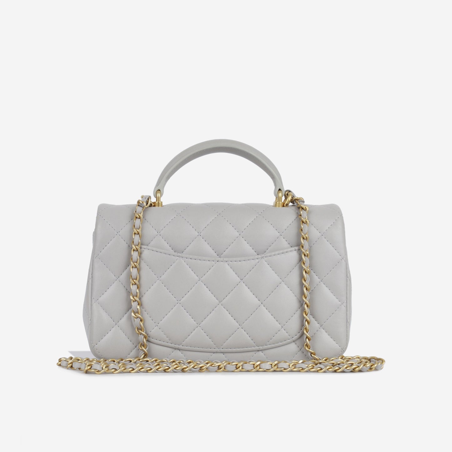 Chanel Classic Flap Lambskin Gold Shoulder Bag Style 127
