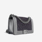 Chanel Boy Bag Lambskin Black Shoulder Bag Style 30
