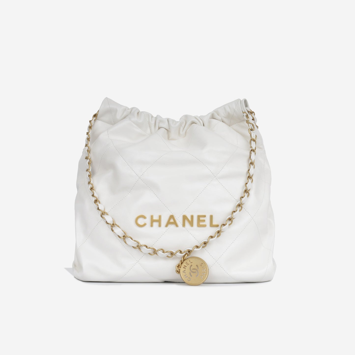 Chanel Luxury Calfskin Gold Tote Bag Style 4