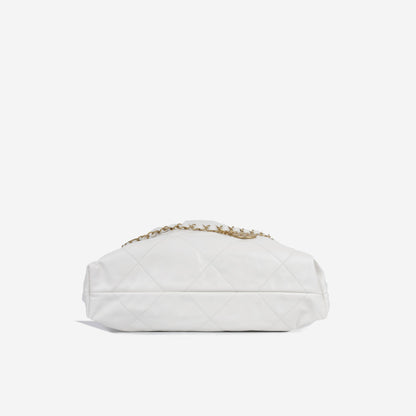 Chanel Luxury Calfskin Gold Tote Bag Style 4