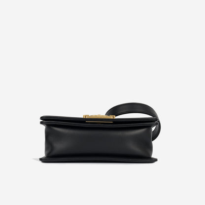 Chanel Boy Bag Lambskin Black Shoulder Bag Style 52