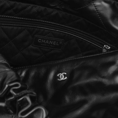 Chanel Calfskin Black Tote Bag Calfskin