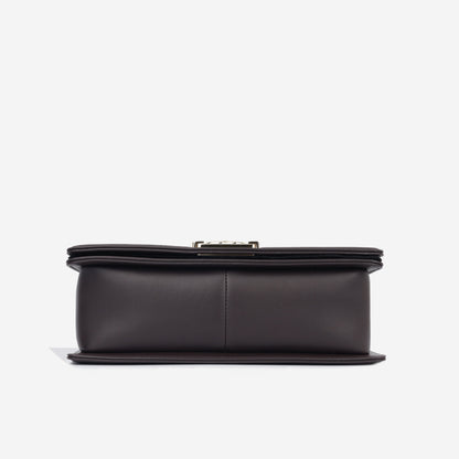 Chanel Boy Bag Lambskin Brown Shoulder Bag