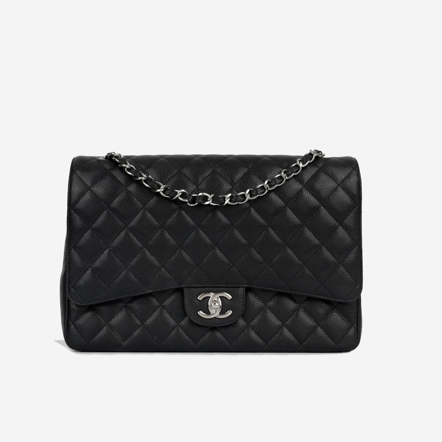Chanel Classic Flap Caviar Black Shoulder Bag Style 140