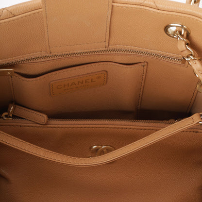 Chanel Large Cc Shopping Tote - Caramel