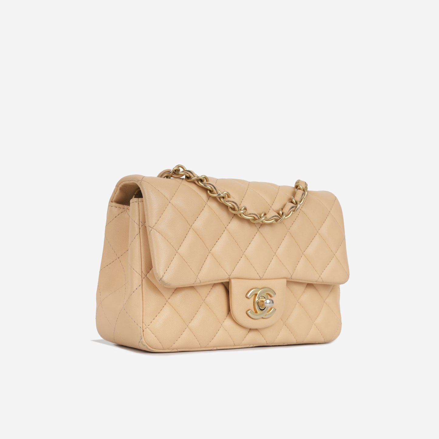 Chanel Classic Flap Lambskin Gold Shoulder Bag Style 43