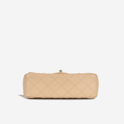 Chanel Classic Flap Lambskin Gold Shoulder Bag Style 43