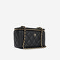 Chanel Vanity Lambskin Black Clutch Style 10