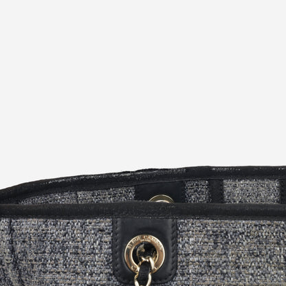 Chanel Deauville Caviar Black Tote Bag Caviar