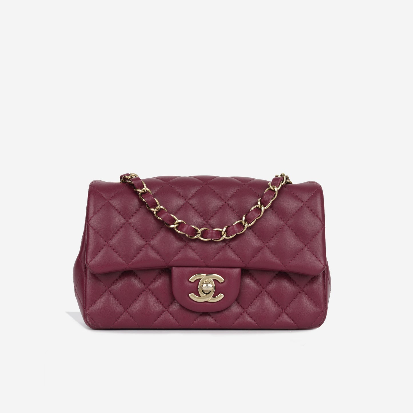 Chanel Classic Flap Lambskin Gold Shoulder Bag Style 42