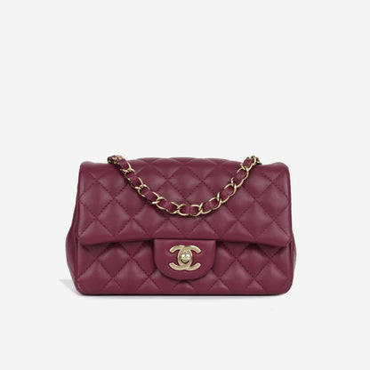 Chanel Classic Flap Lambskin Gold Shoulder Bag Style 42