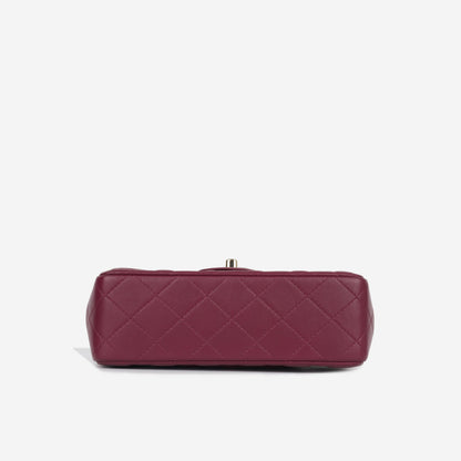 Chanel Classic Flap Lambskin Gold Shoulder Bag Style 42
