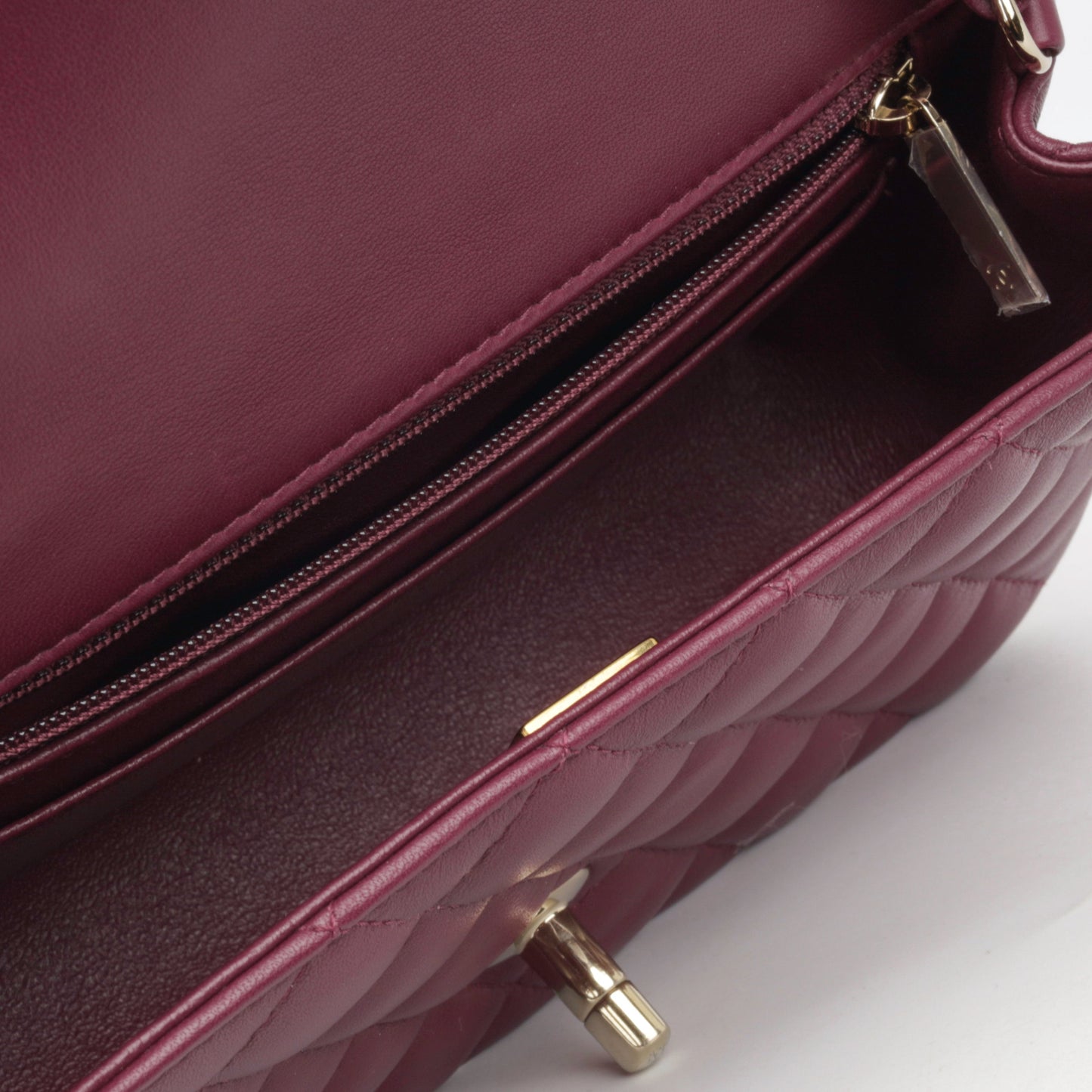 Chanel Classic Flap Lambskin Gold Shoulder Bag Style 42