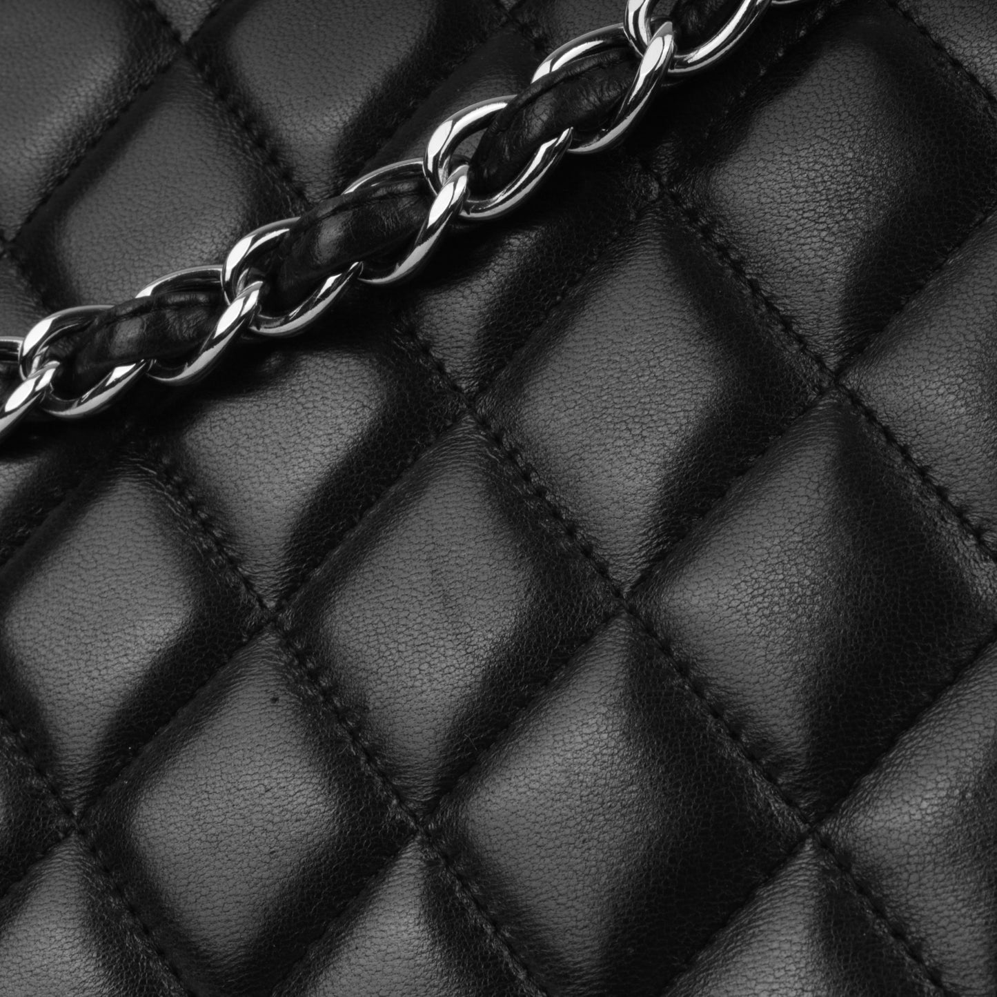 Chanel Classic Flap Lambskin Black Shoulder Bag Style 70