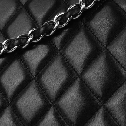 Chanel Classic Flap Lambskin Black Shoulder Bag Style 70