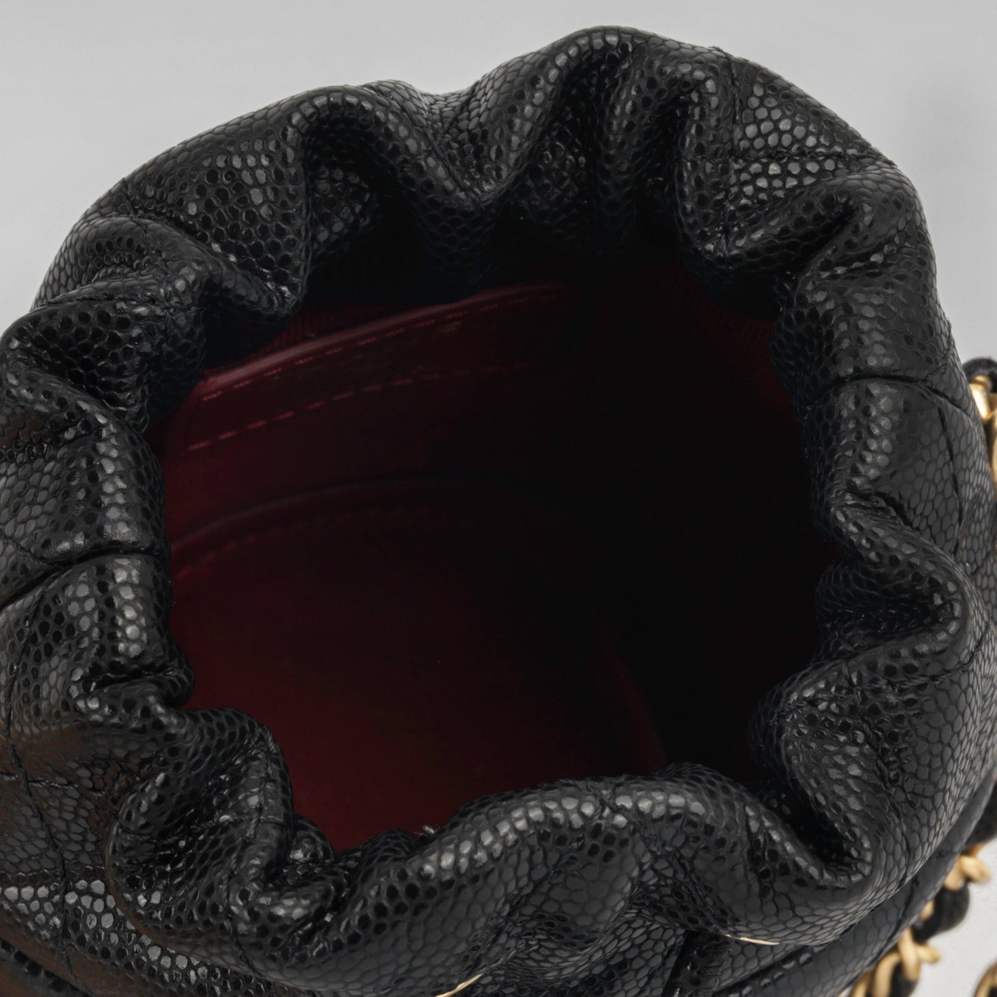 Chanel Vanity Caviar Black Clutch Style 12