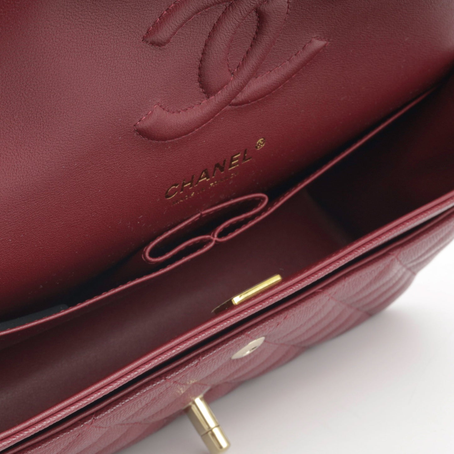 Chanel Classic Flap Lambskin Black Shoulder Bag Style 95