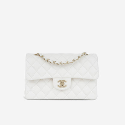 Chanel Classic Flap Lambskin Gold Shoulder Bag Style 138