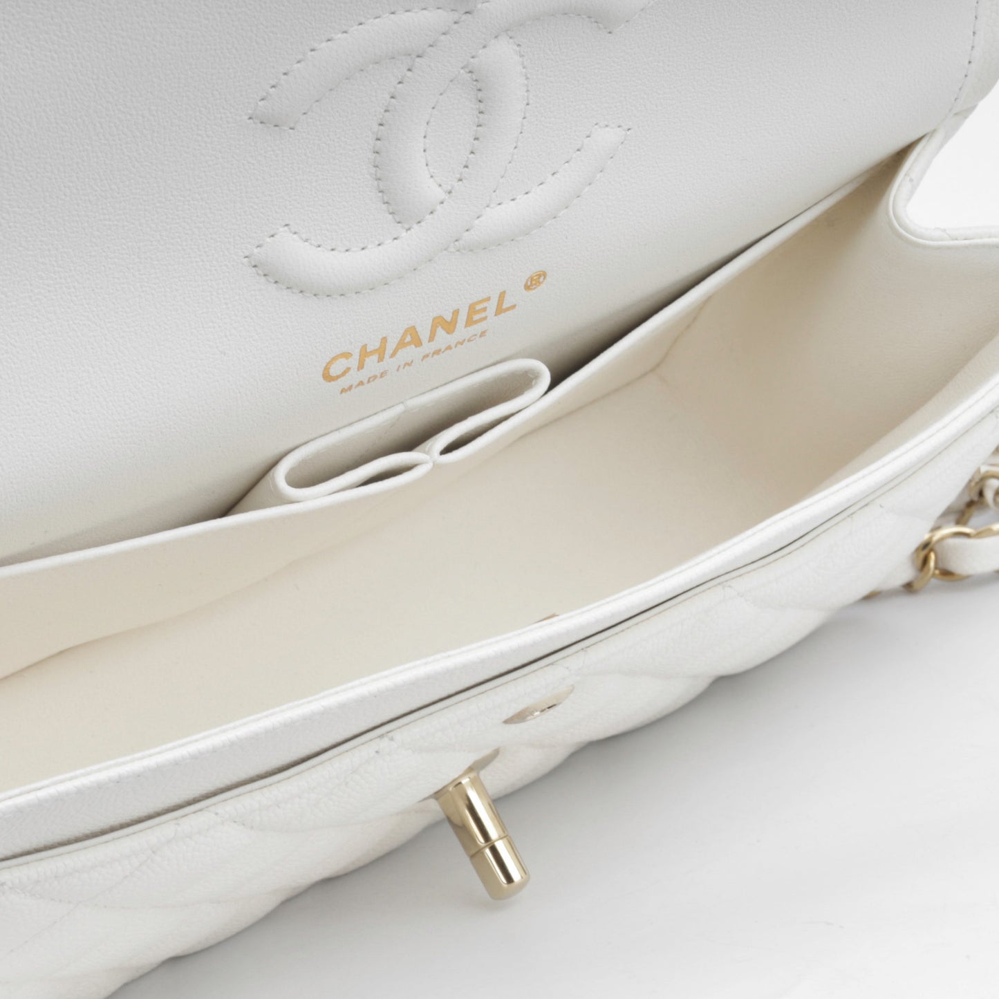 Chanel Classic Flap Lambskin Gold Shoulder Bag Style 101