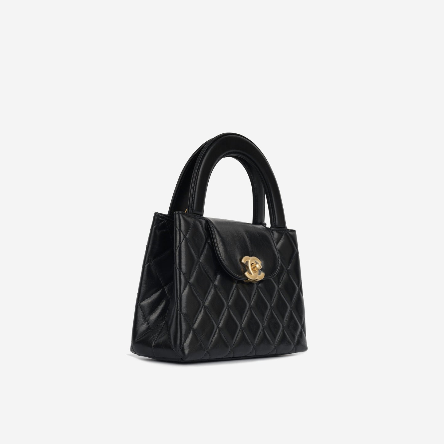 Chanel Kelly Lambskin Black Shoulder Bag Style 7