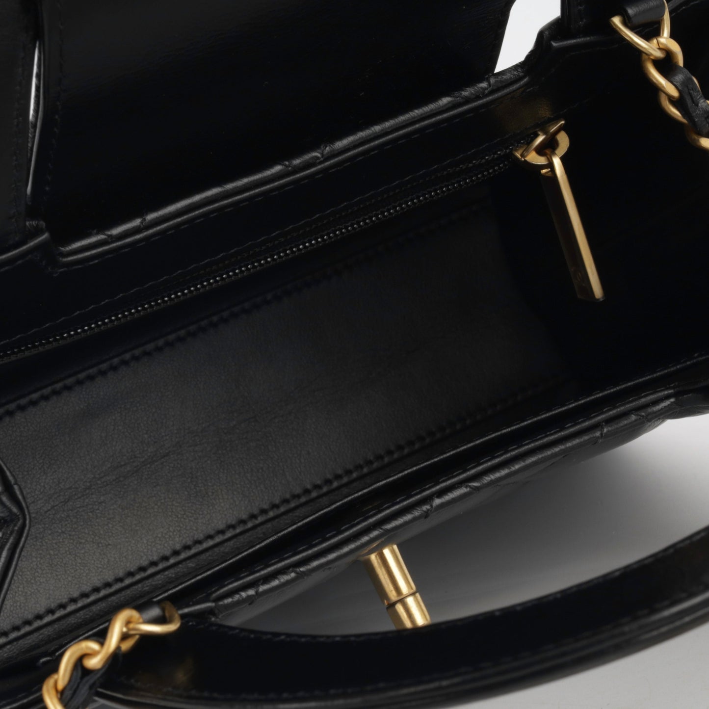 Chanel Kelly Lambskin Black Shoulder Bag Style 7