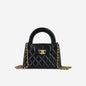 Chanel Kelly Lambskin Black Shoulder Bag Style 6