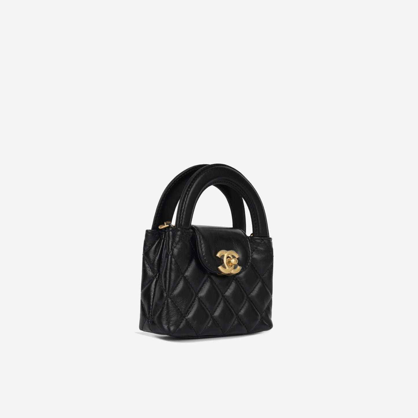 Chanel Kelly Lambskin Black Shoulder Bag Style 4