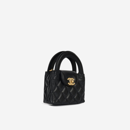 Chanel Kelly Lambskin Black Shoulder Bag Style 4