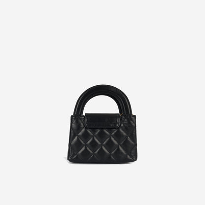 Chanel Kelly Lambskin Black Shoulder Bag Style 4