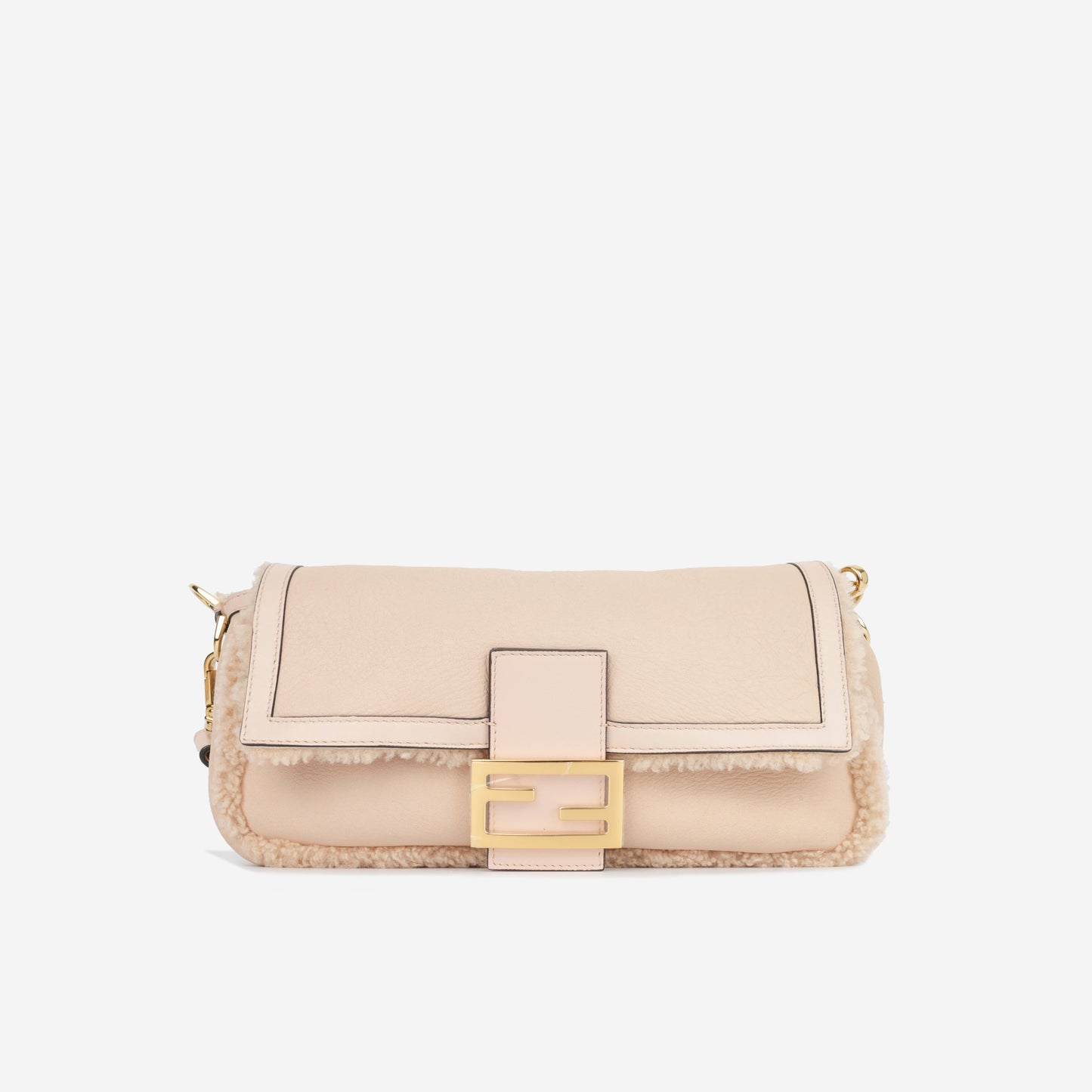 Fendi Baguette Suede Beige Tote Bag