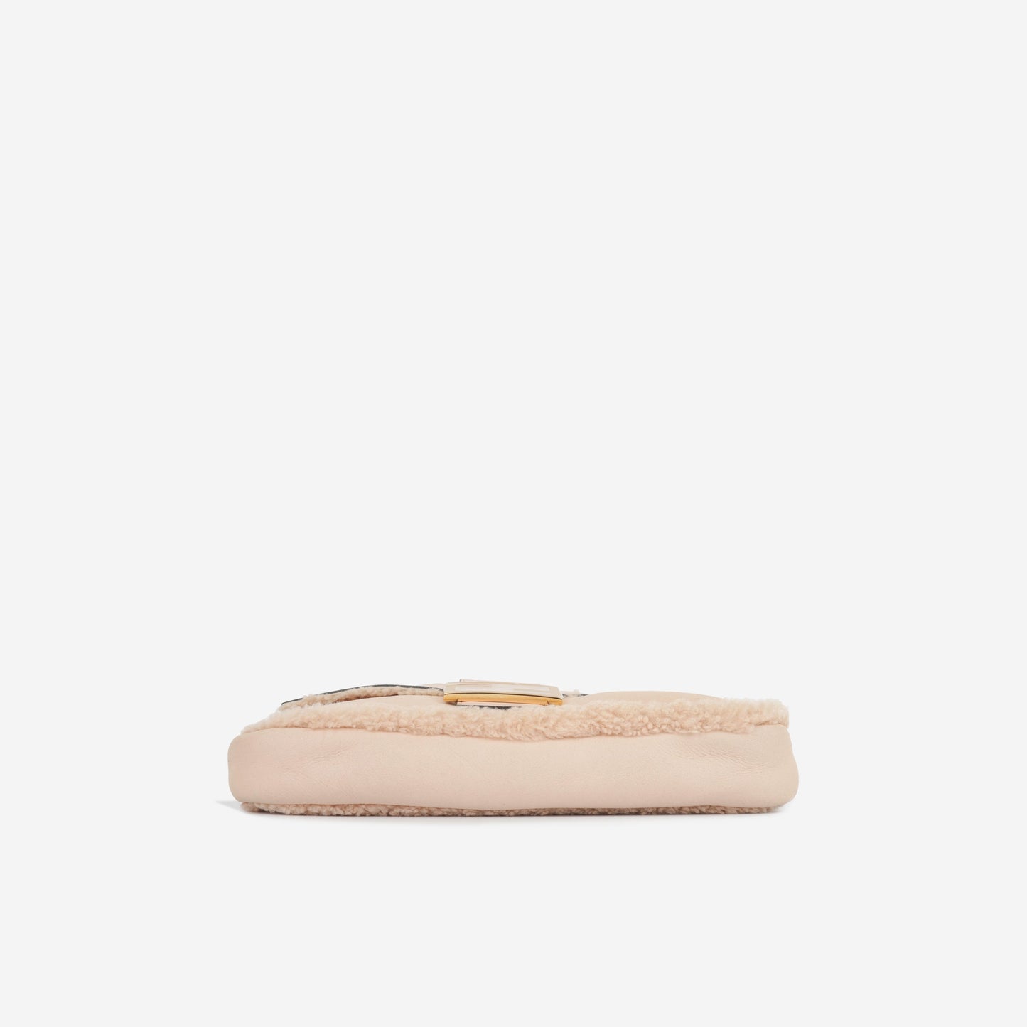 Fendi Baguette Suede Beige Shoulder Bag