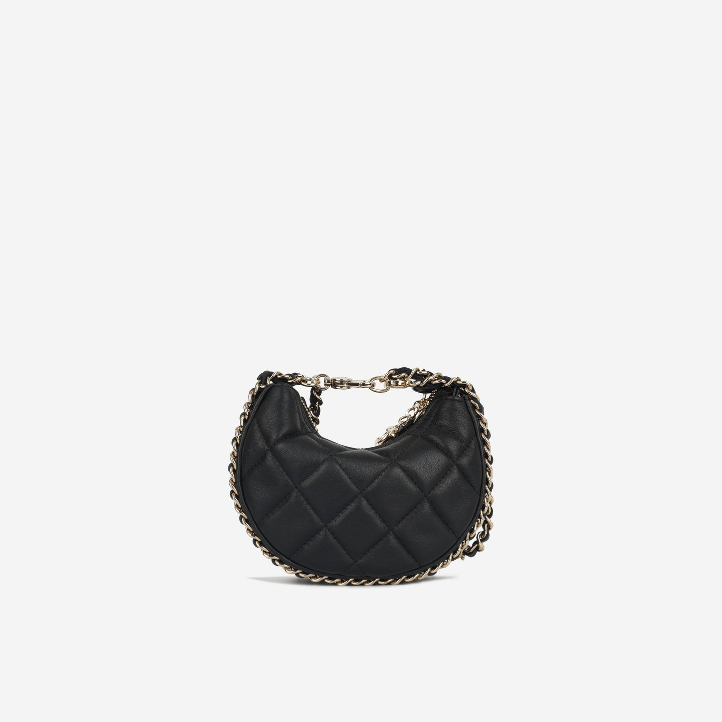 Chanel Lambskin Black Shoulder Bag Style 21