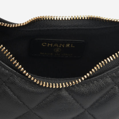 Chanel Lambskin Black Shoulder Bag Style 21