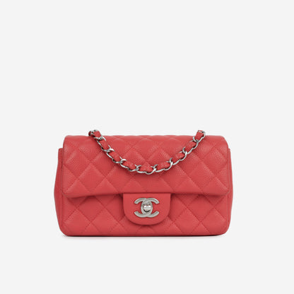 Chanel Classic Flap Lambskin Silver Shoulder Bag Style 37