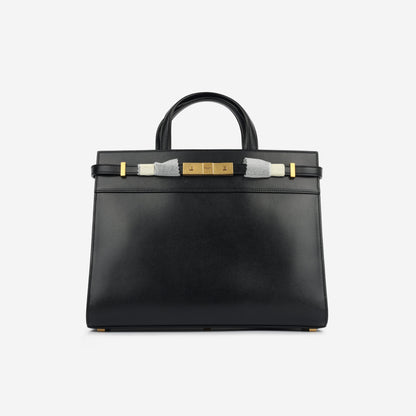 Saint Laurent Small Manhattan Shopper - Black Calfskin