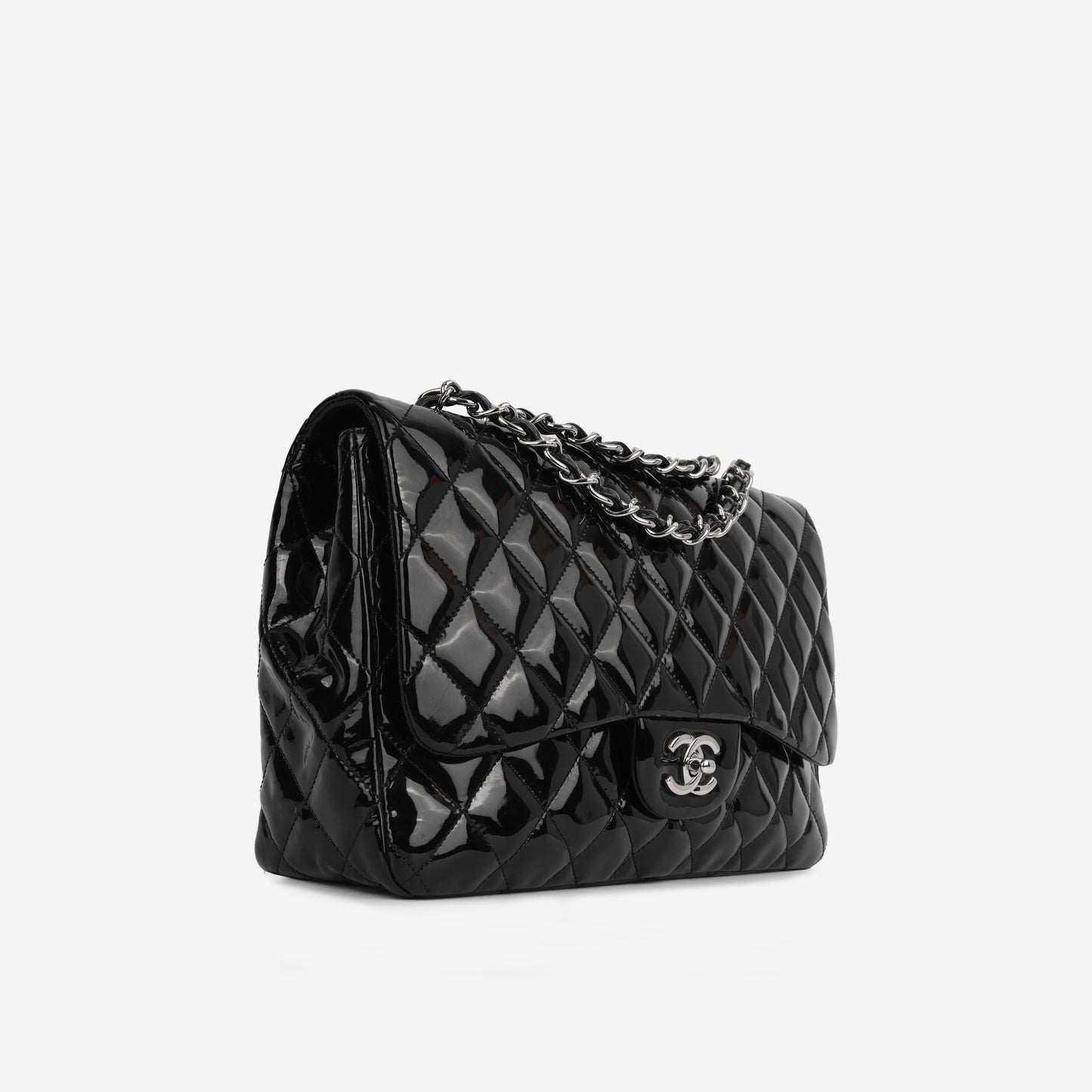 Chanel Classic Flap Lambskin Black Shoulder Bag Style 90