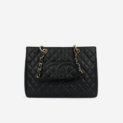 Chanel Shopping Tote Caviar Black Tote Bag Style 5