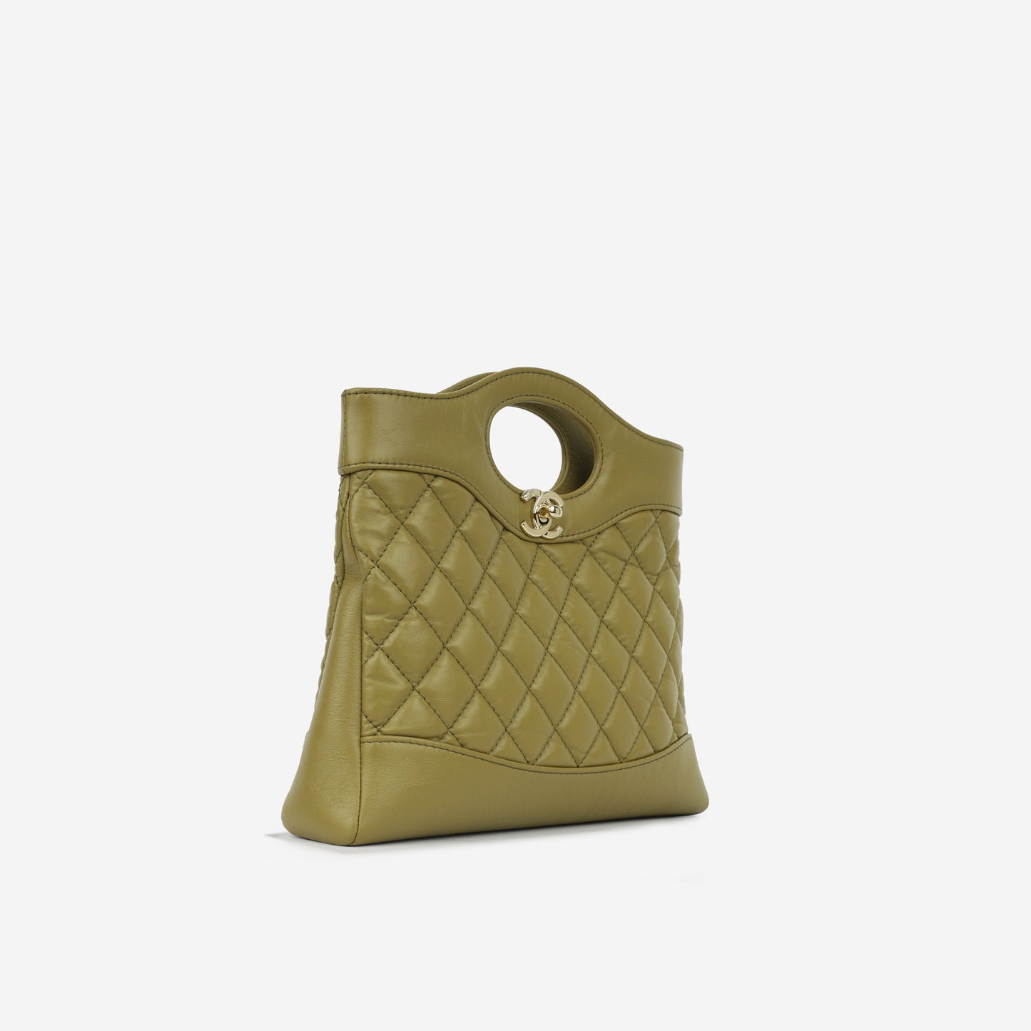 Chanel Luxury Calfskin Gold Handbag Calfskin