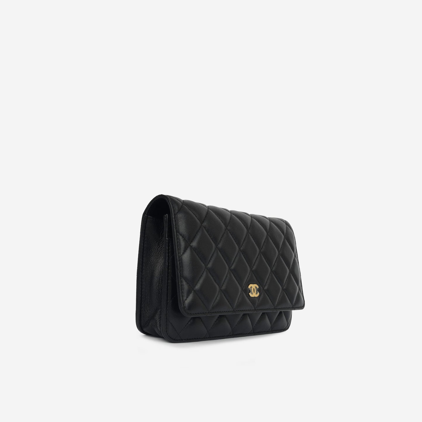 Chanel Wallet On Chain Lambskin Black Crossbody Style 4