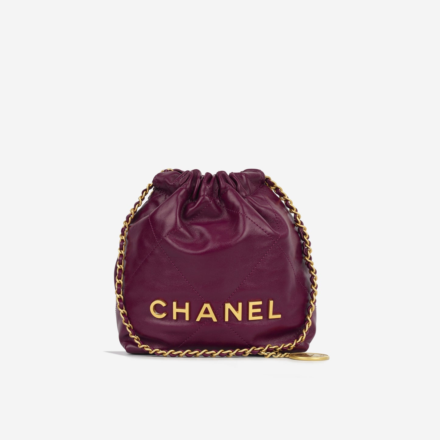 Chanel 22 Mini Handbag - Plum Purple