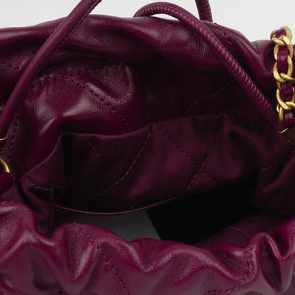 Chanel 22 Mini Handbag - Plum Purple