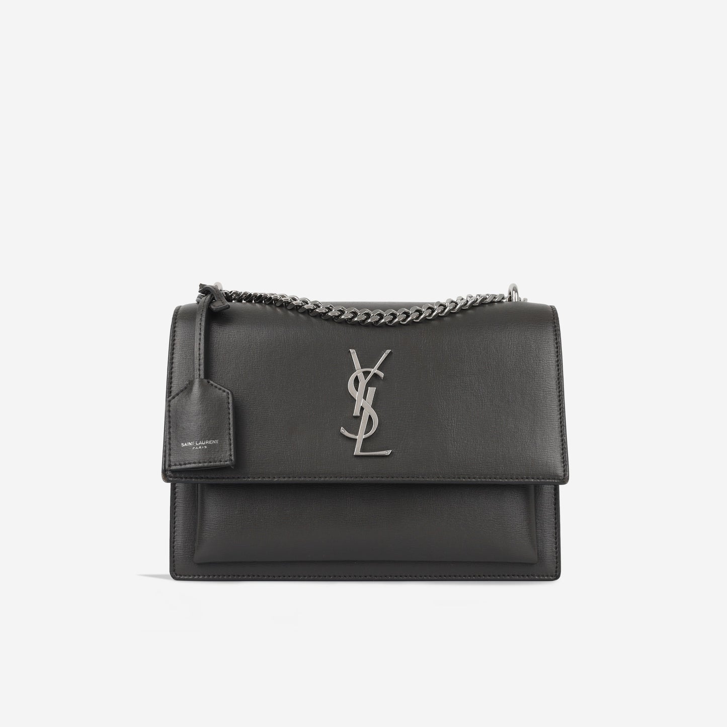 Saint Laurent Sunset Calfskin Red Shoulder Bag