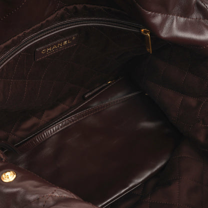 Chanel Luxury Calfskin Gold Tote Bag Style 3