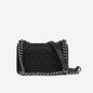 Chanel Boy Bag Lambskin Black Shoulder Bag Style 19