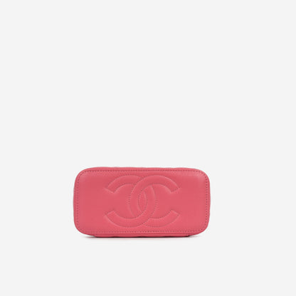 Chanel Vanity Lambskin Black Clutch Style 11