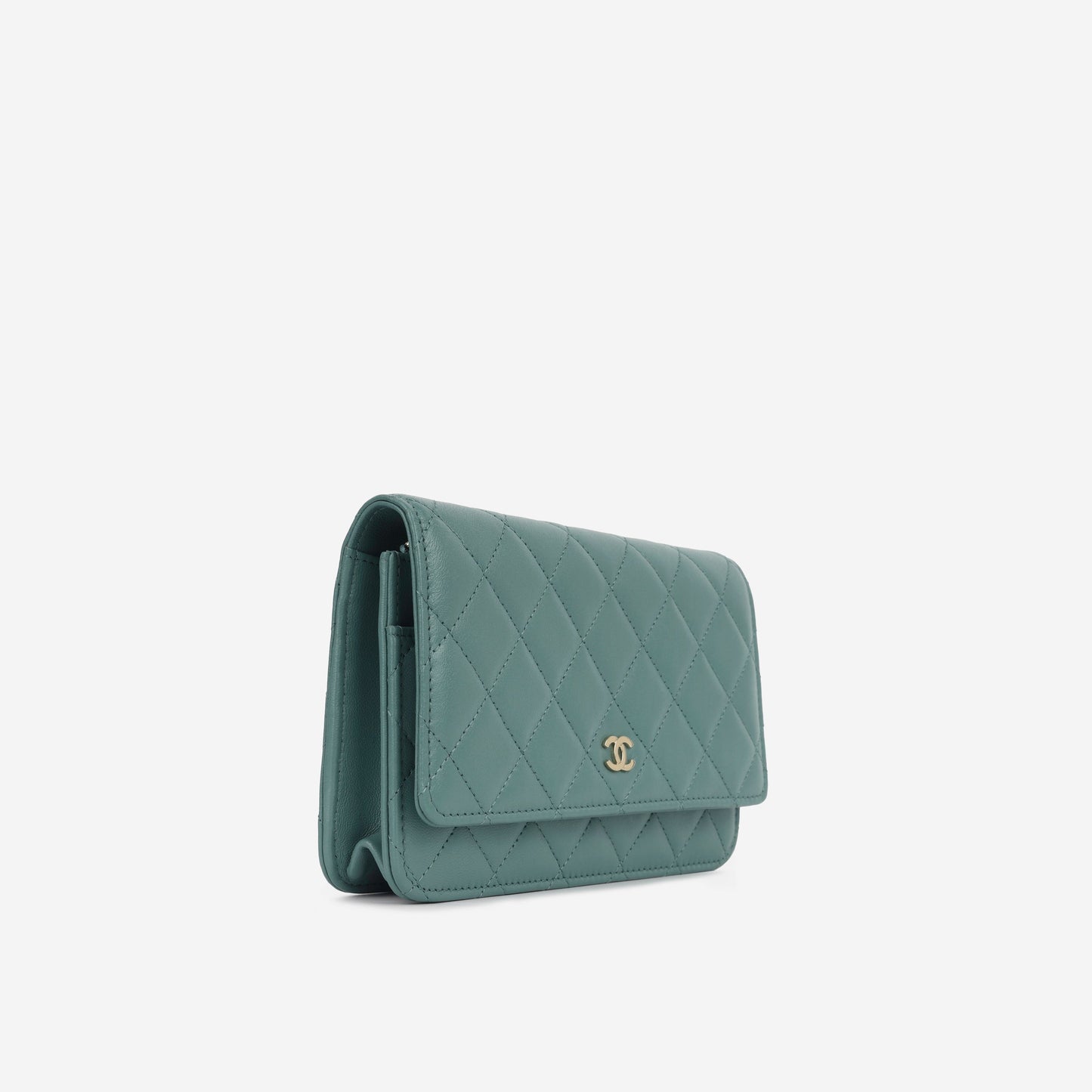 Chanel Wallet On Chain Lambskin Gold Crossbody Style 4
