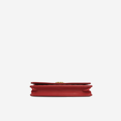 Chanel Boy Bag Lambskin Gold Crossbody